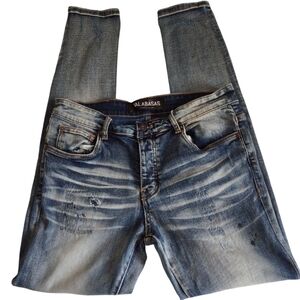 Valabasas Size 32 Distressed Paint Splatter Jeans